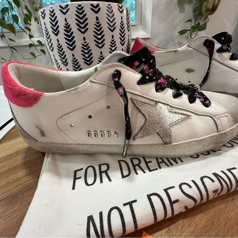SOLD Women’s Golden Goose Superstars With Upgraded Laces